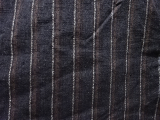  アンティーク　縞模様織り出し男物着物